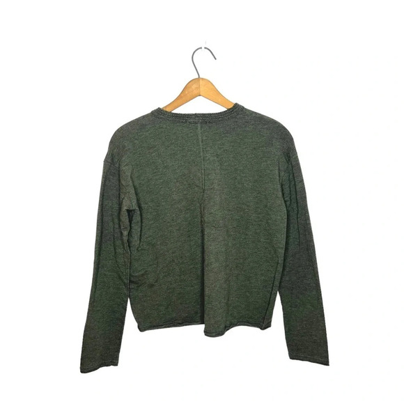 RAG & BONE Surplus Army Green V Neck Pullover Sweater - Picture 4 of 7